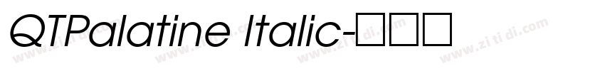 QTPalatine Italic字体转换